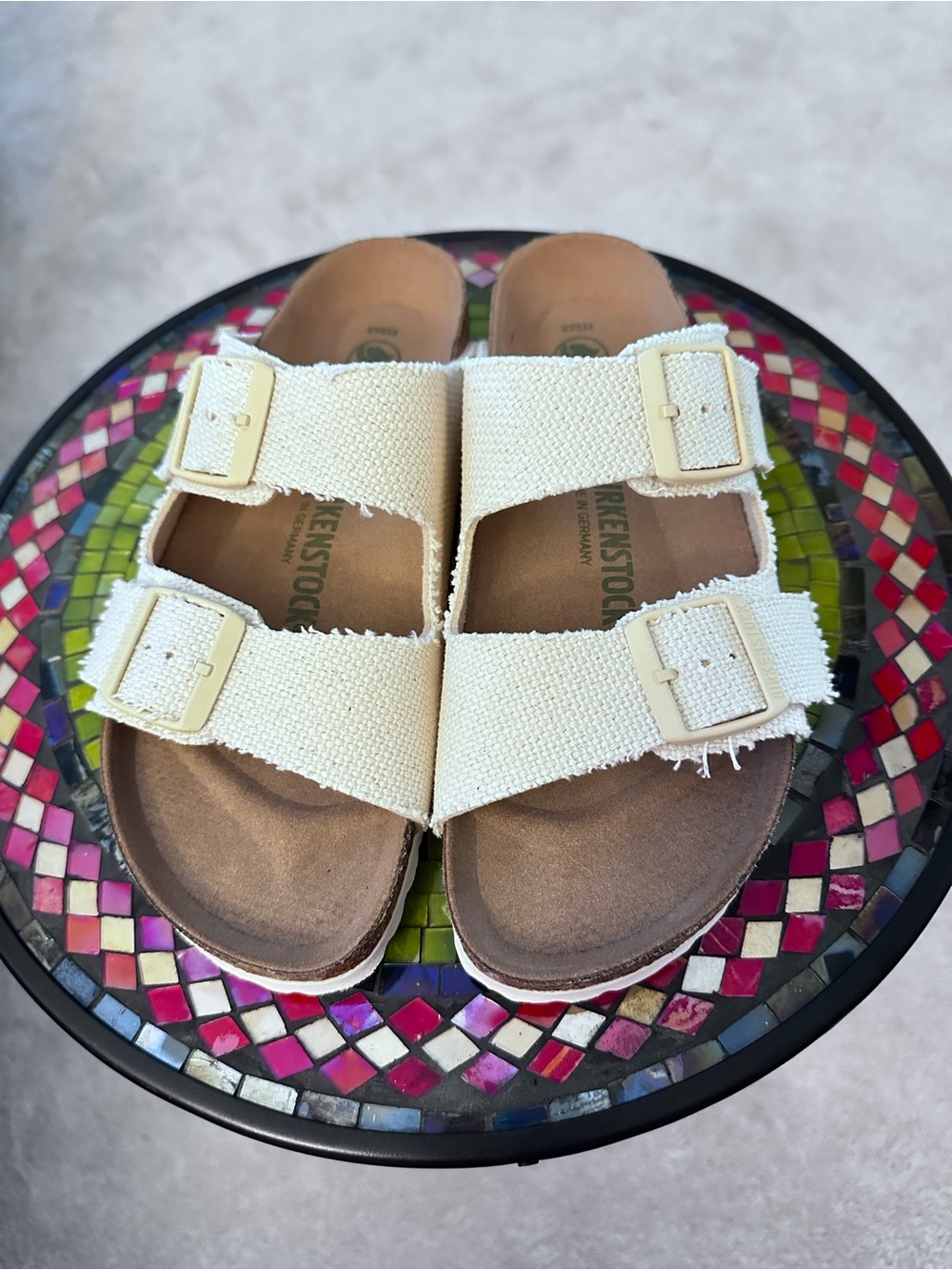 Birkenstock Cream Sandals
